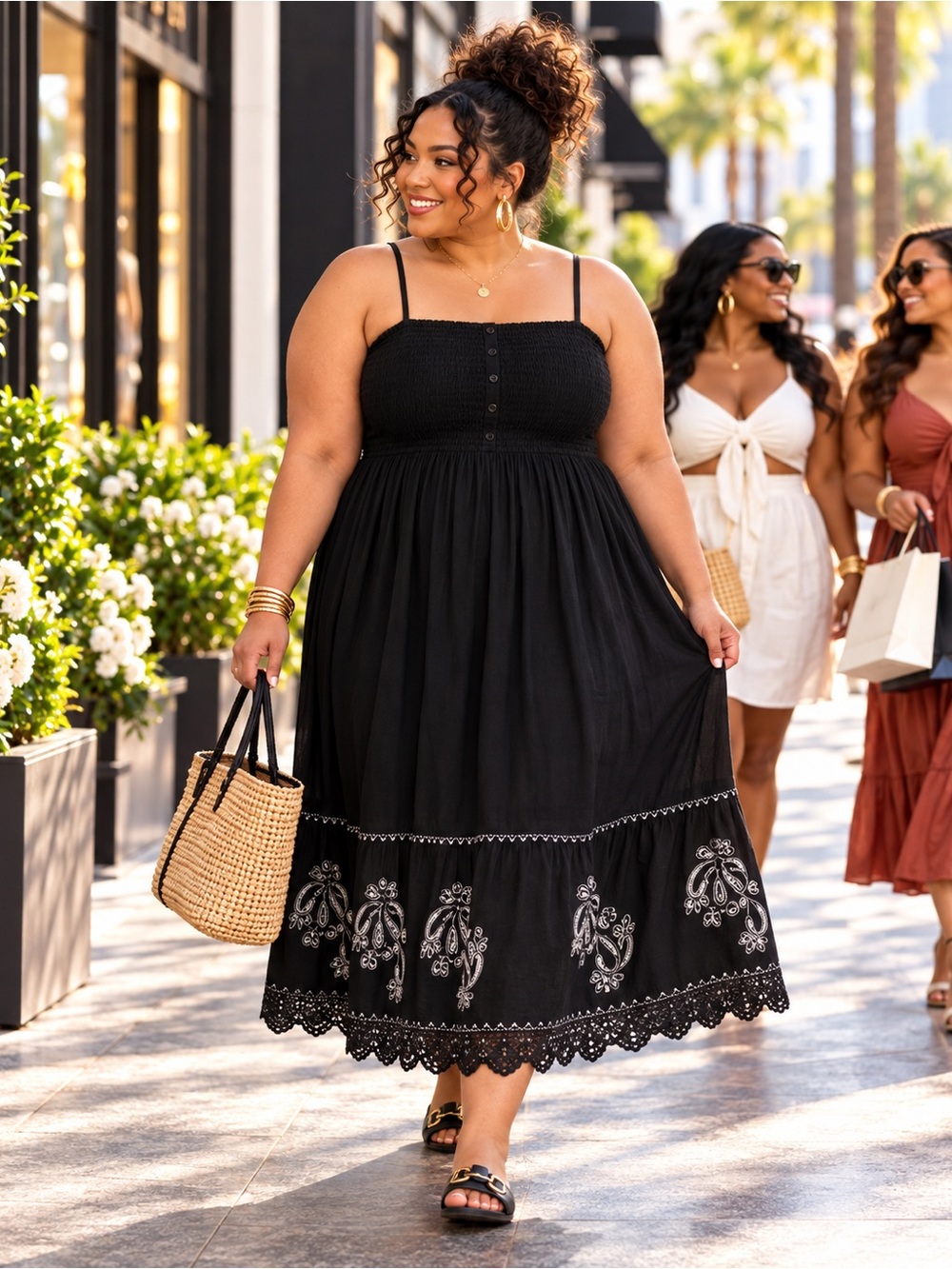 Universal Thread NWT Black Button Front Maxi Dress Size XXL